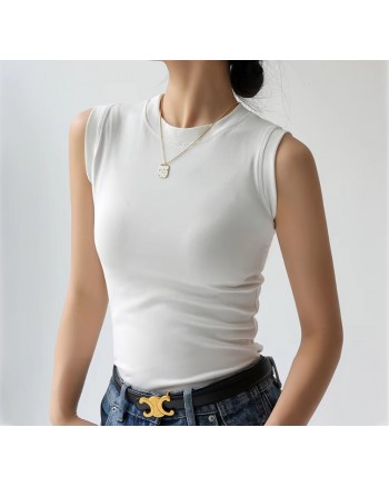 BASIC PLAIN SLEEVELESS TOP